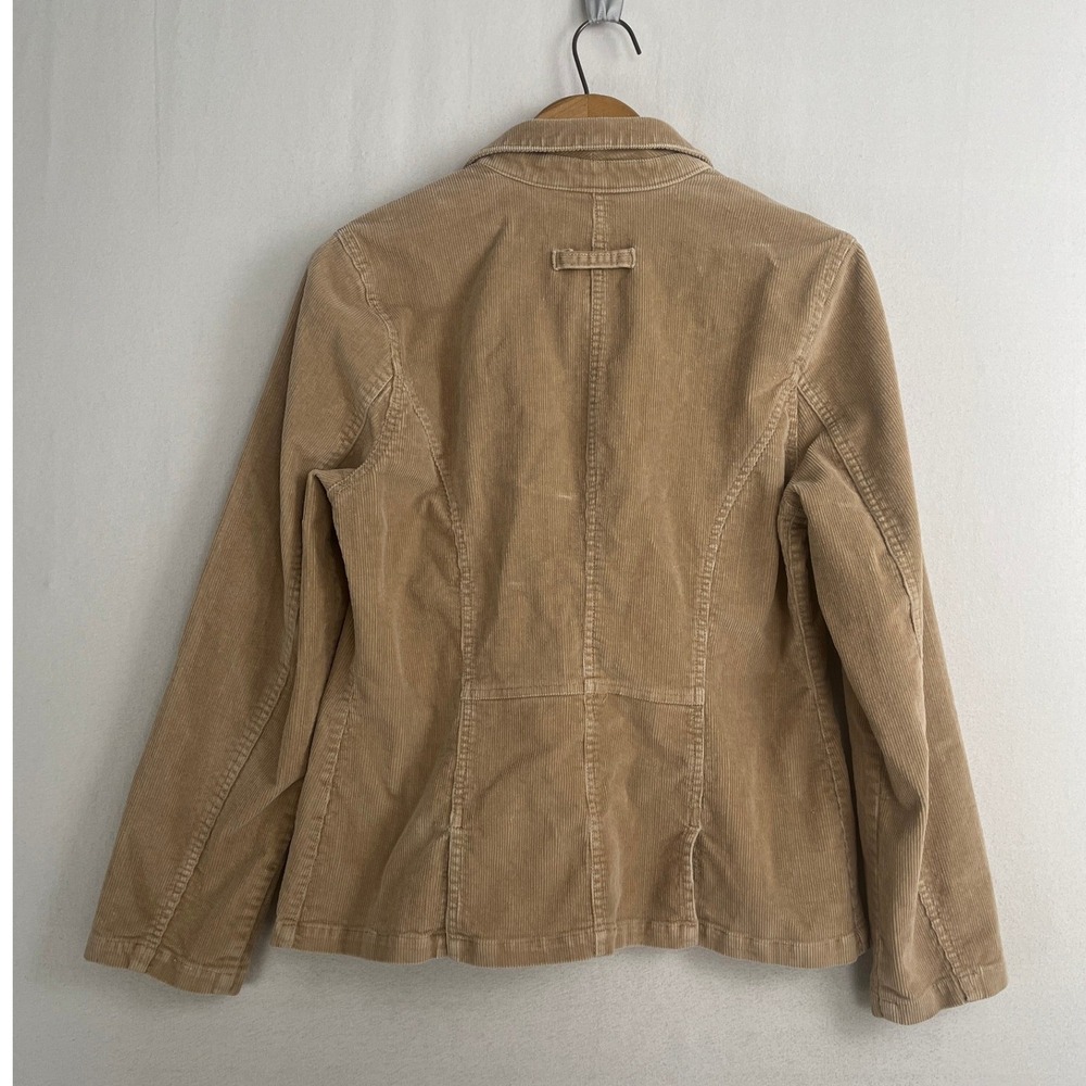 Reitmans Womens Tan Corduroy Blazer Jacket Beige Stretch Cotton Size 11 - Picture 10 of 10